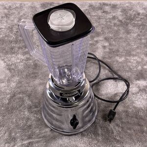 Vintage Osterizer Model 403 Beehive Chrome Blender AC/DC Tested Works